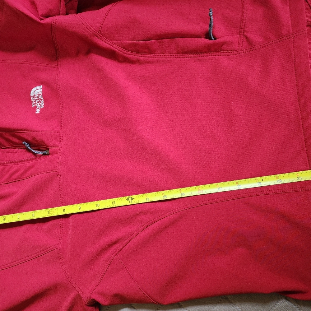 The North Face Jacket Womens Small Orange Soft Shell 1/4 Zip Hiking Apex G32 - Picture 7 of 10